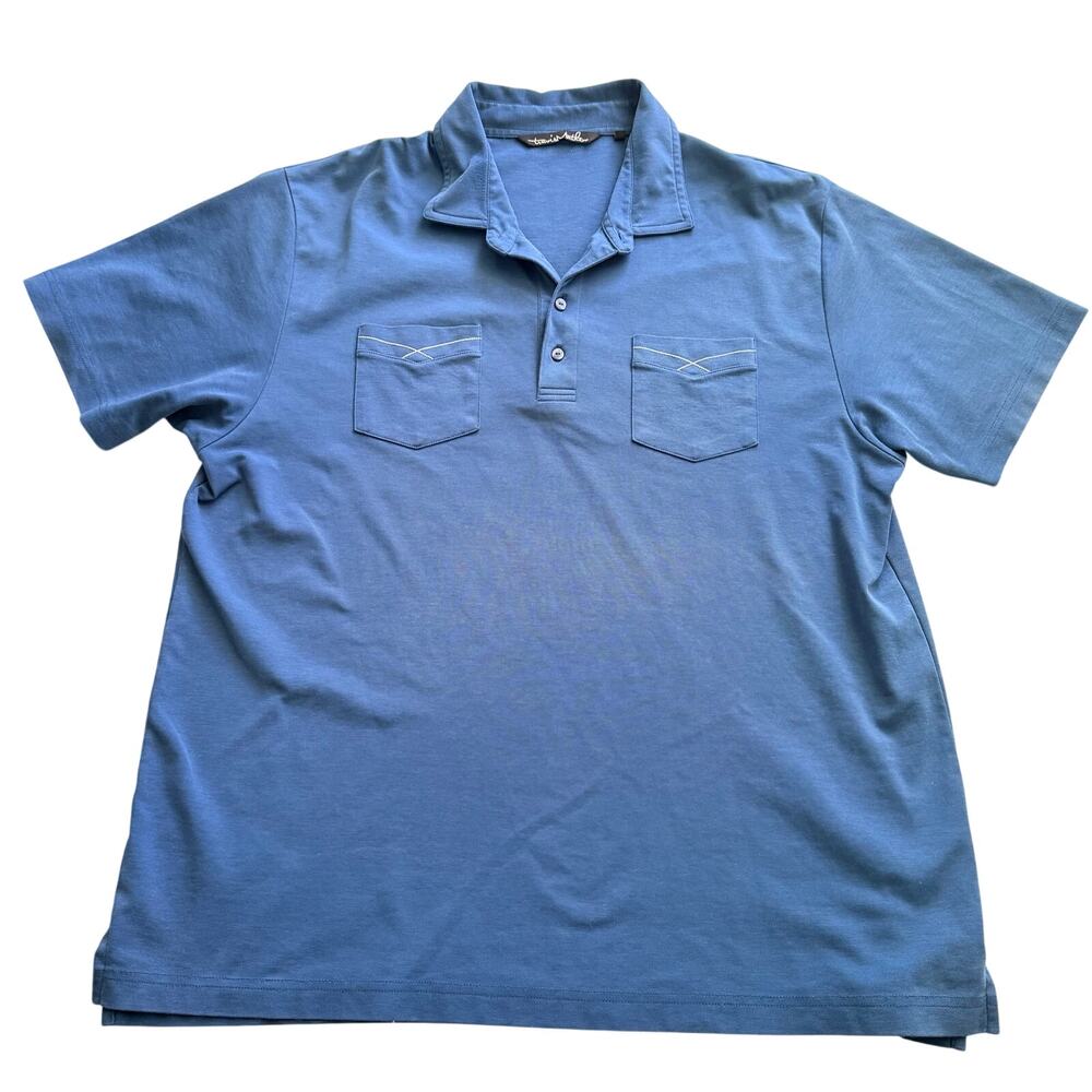 Travis Mathew Men's Blue Golf Polo - Size XXL - Perfect!